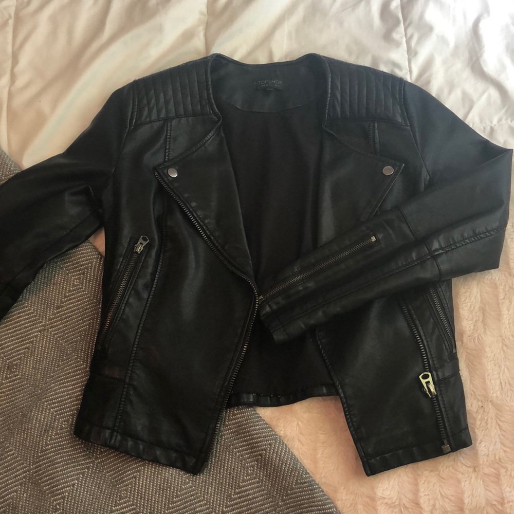 **Fitted Leather Jacket**